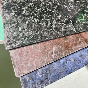 Forged Carbon Fiber Sheet with unique weave pattern