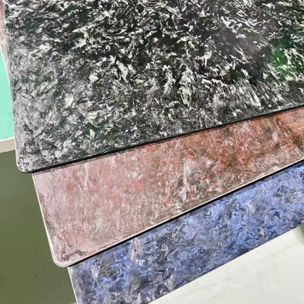 Forged Carbon Fiber Sheet with unique weave pattern